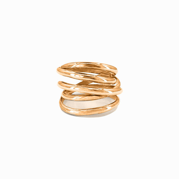 Elke Van Dyke Design image of the Cyclone Ring in Gold