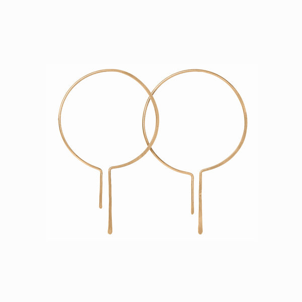 Elke Van Dyke Design Gold Drop Hoops