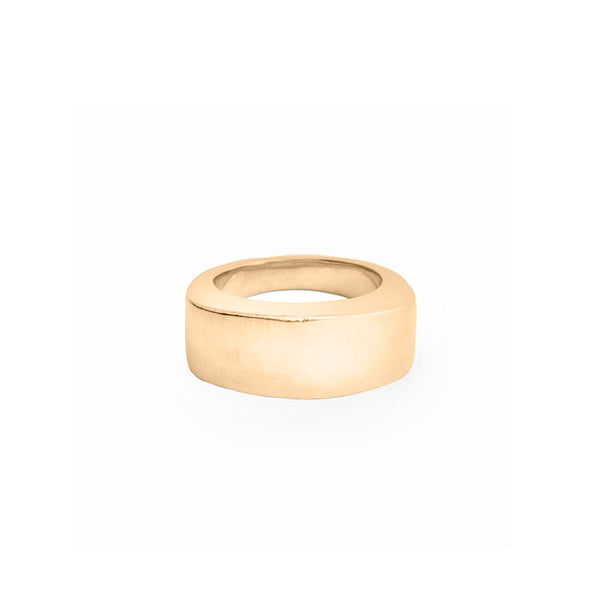 Elke Van Dyke Design Gold Solid Barrel Ring