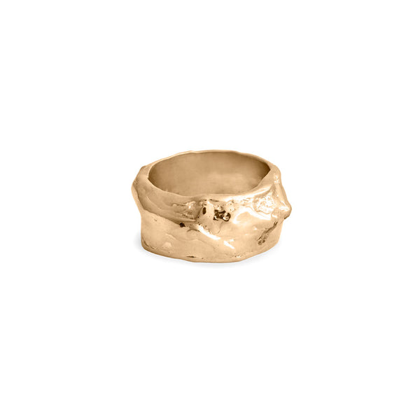 Elke Van Dyke Design Thin Gold Waterfall Ring