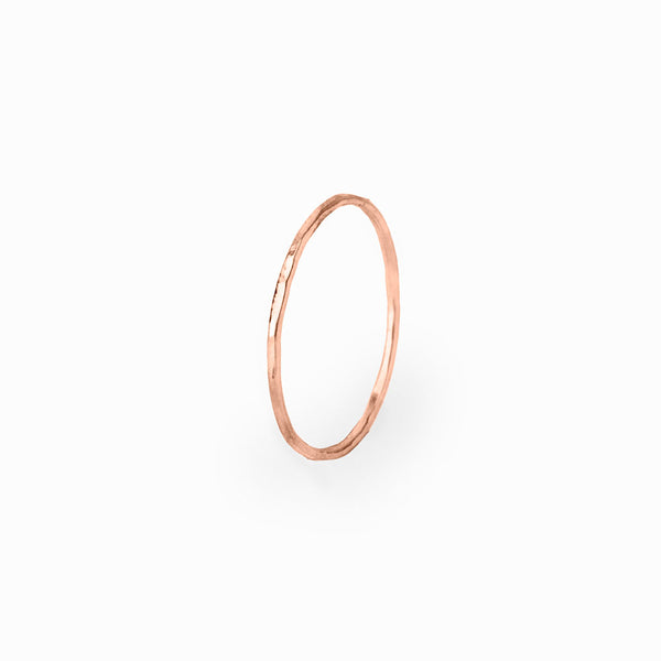 Elke Van Dyke Design Rose Gold Stacking Ring side view