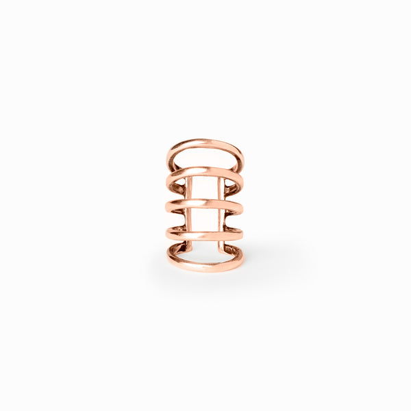 Elke Van Dyke Design Rose Gold Quint Ear Cuff front view