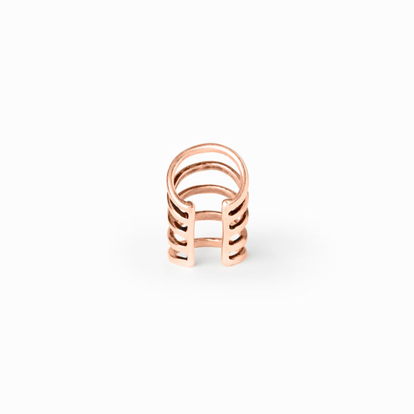 Elke Van Dyke Design Rose Gold Quint Ear Cuff front view