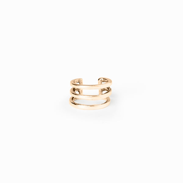Elke Van Dyke Design Gold Triple Ear Cuff