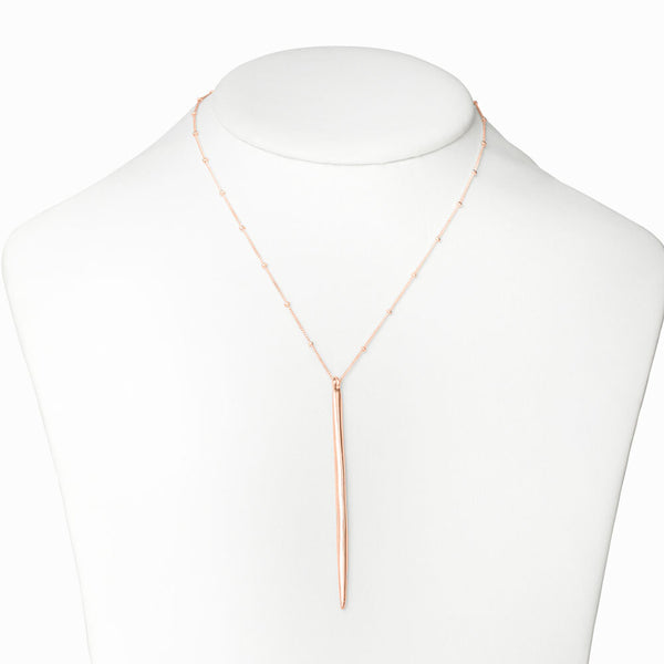 Rose Gold Icicle Necklace - Large