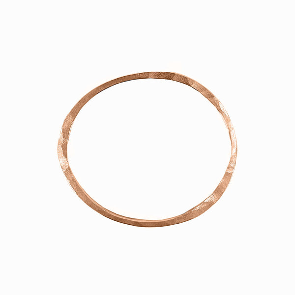 Elke Van Dyke Design Rose Gold Obit Bangle Bracelet on white background