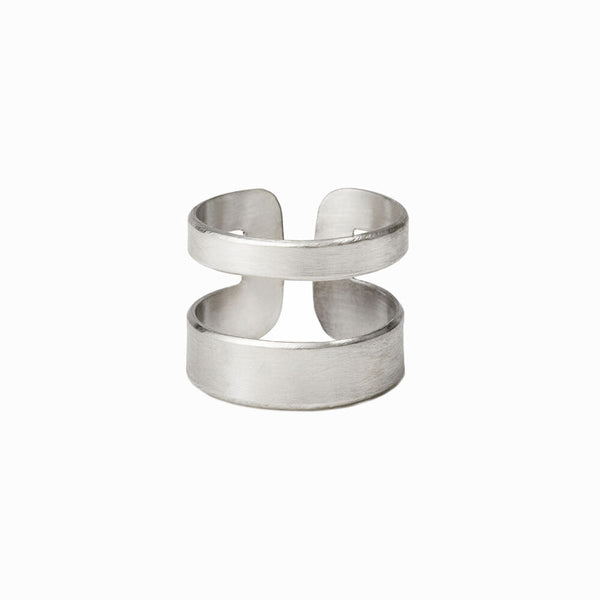 Elke Van Dyke Design Silver Core Ring Front