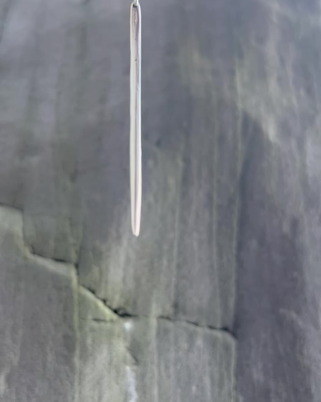 Video of small and large Silver Icicle Necklaces, handcrafted in sterling silver by Elke Van Dyke.