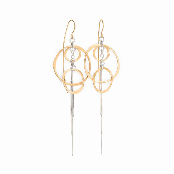 Elke Van Dyke Design Gold Orbit Earrings