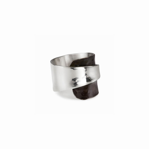 Elke Van Dyke Design Oxidized Silver Wrap Ring