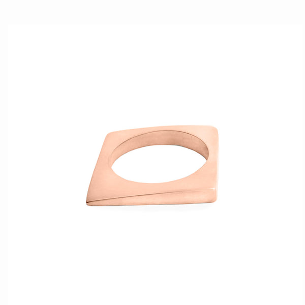 Elke Van Dyke Design Rose Gold Ice Shard Ring Set with Short and Tall rings