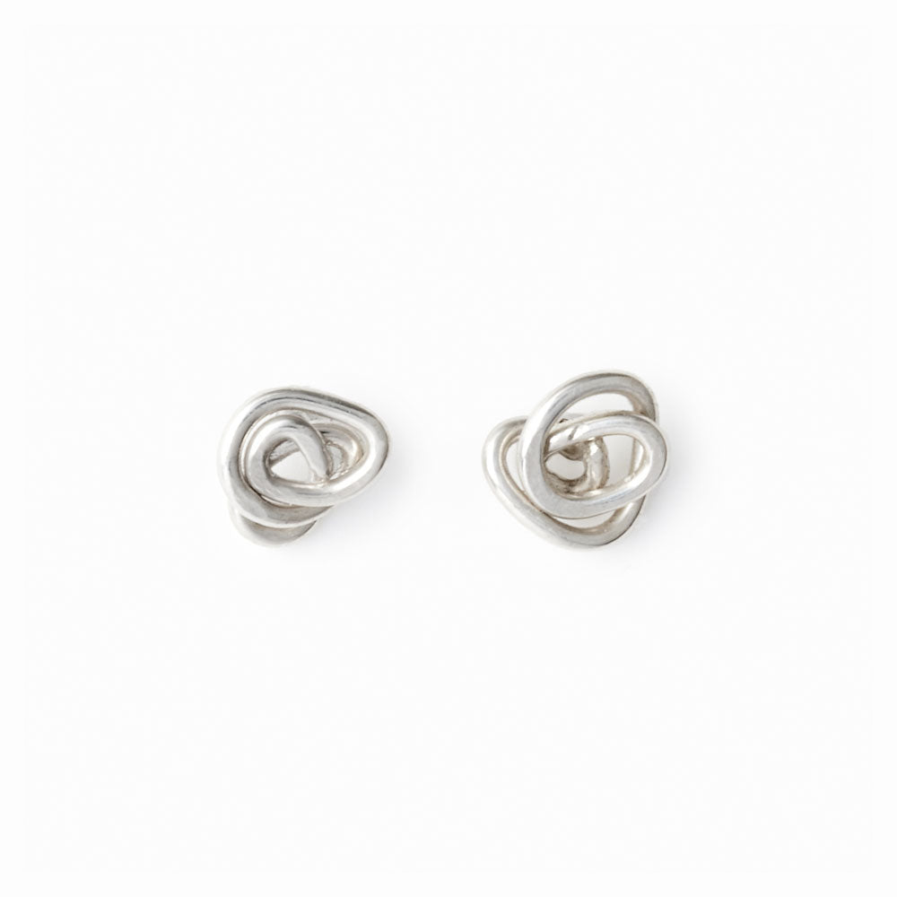 Sterling Silver 'Knot' Post Earrings