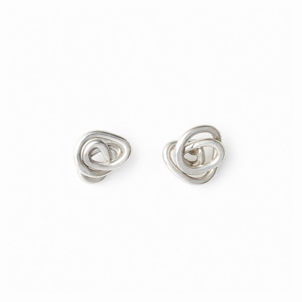 Elke Van Dyke Design Silver Knot Stud Earrings