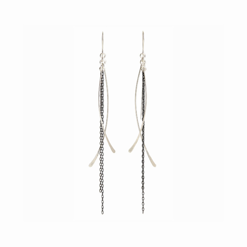 Elke Van Dyke Design Silver Waterfall Earrings