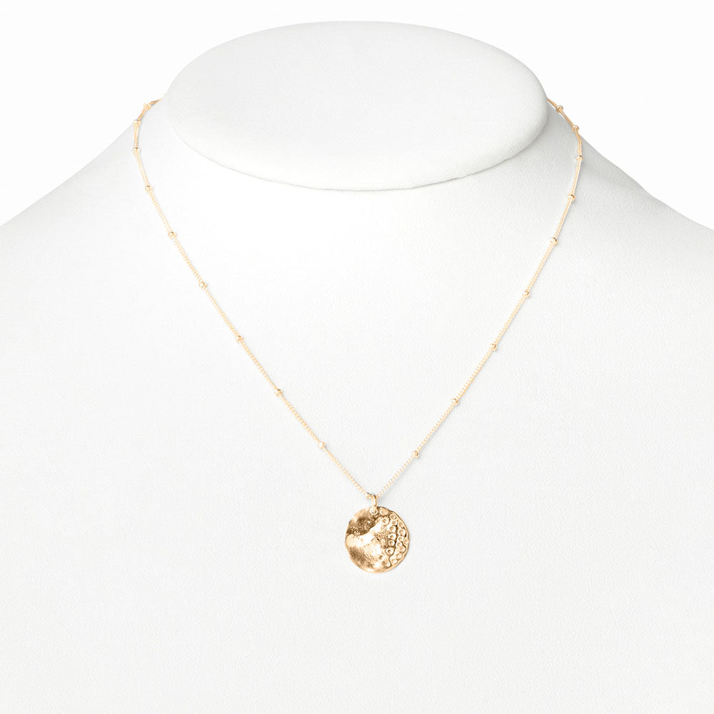 Small Gold Eclipse Necklace