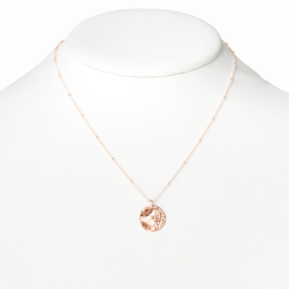 Small Rose Gold Eclipse Necklace