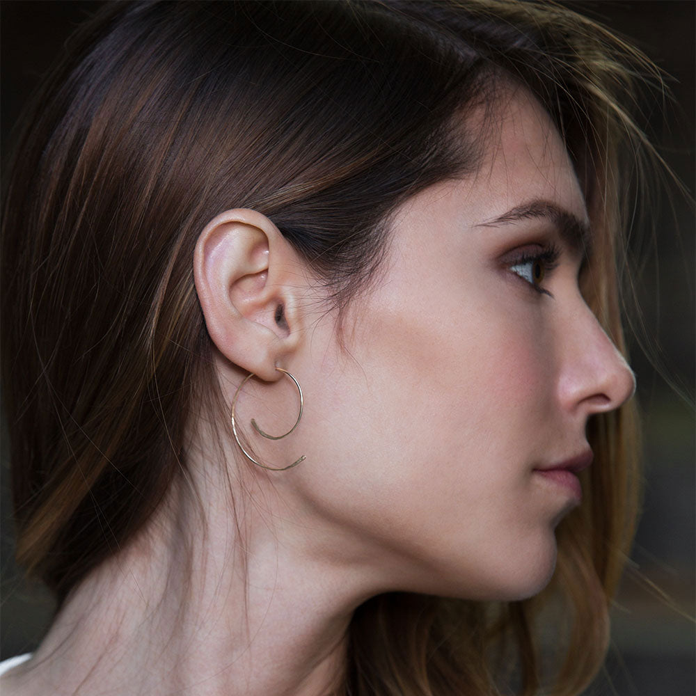 Small Silver Moonscape Earrings - Handcrafted in Sterling Silver – Elke Van  Dyke Design