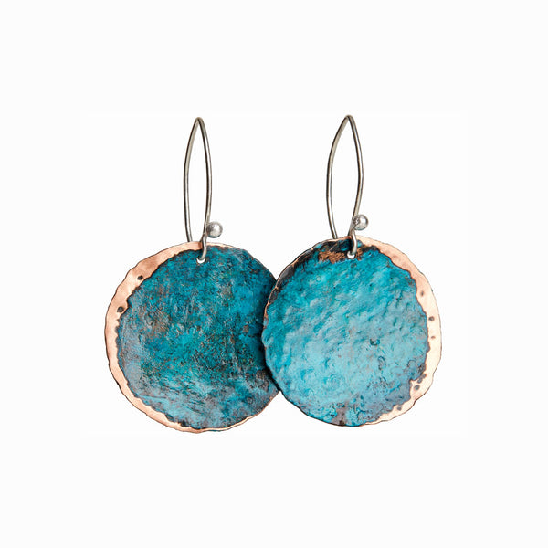 Elke Van Dyke Design Turquoise Crescent Earrings