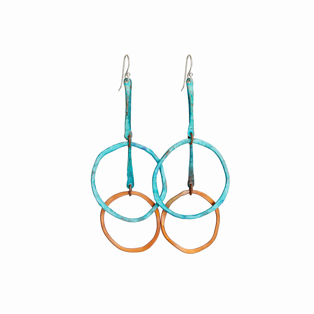 Elke Van Dyke Design Turquoise Sea Cirque Earrings