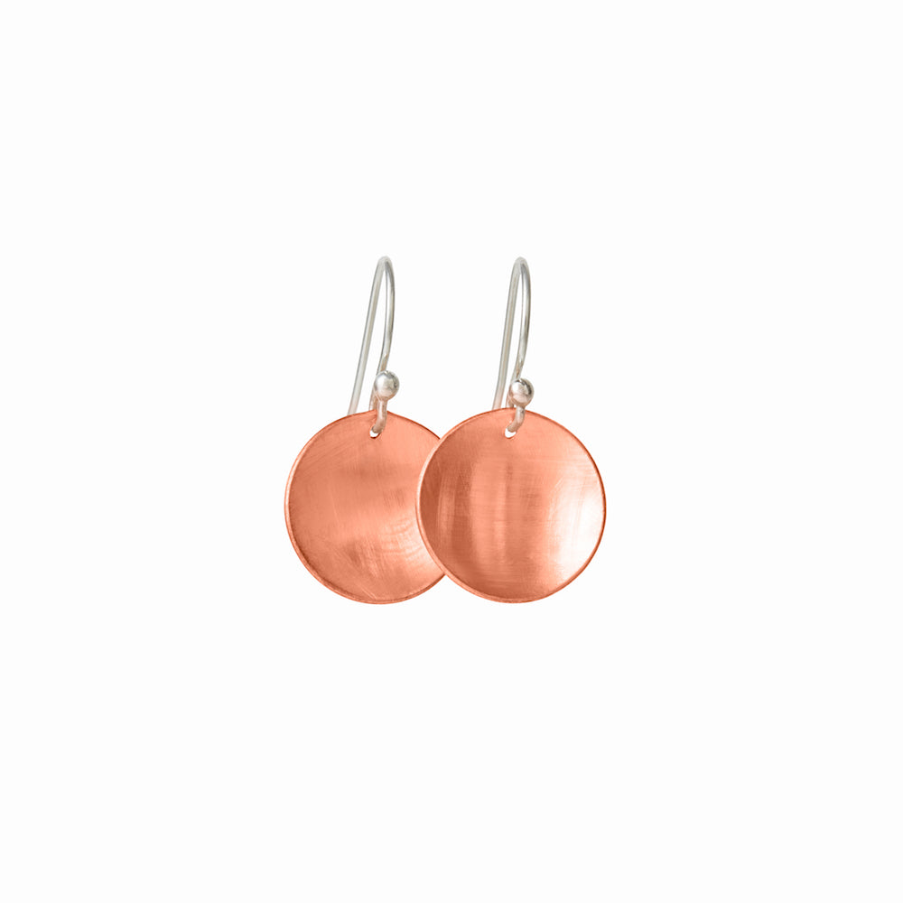 Small Rose Gold Moon Earrings