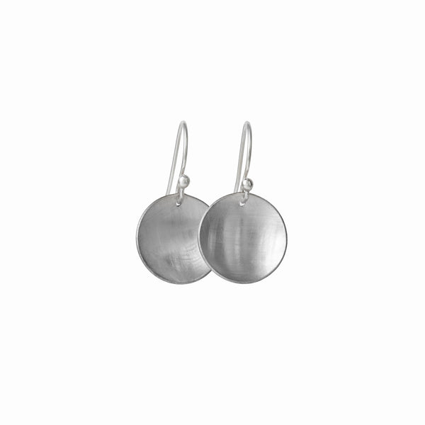 Small Silver Moon Earrings